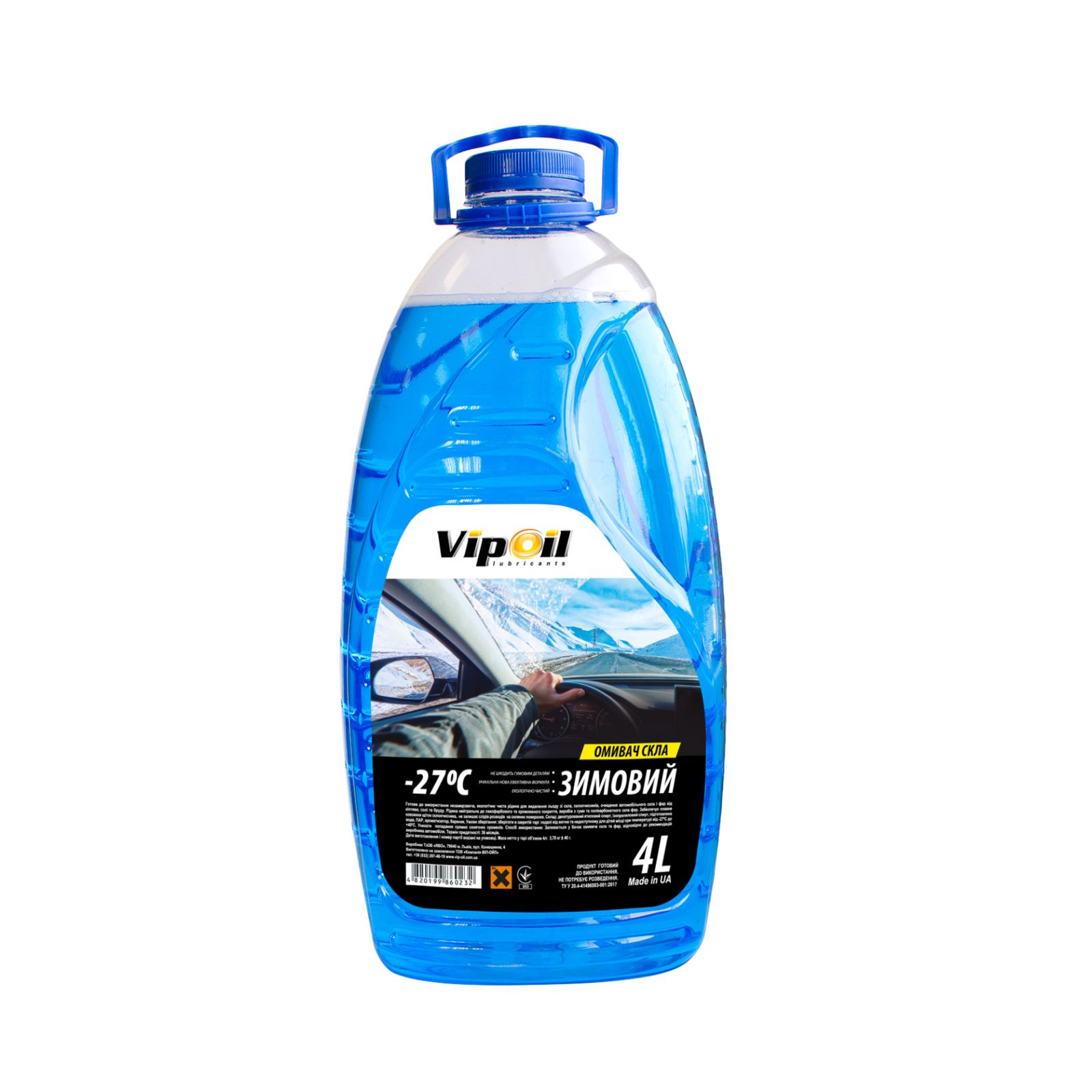 Омивач скла VipOil (зимовий) -27 "Морський бриз", 4л